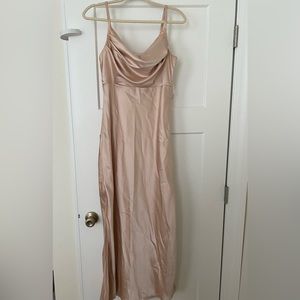 Revelery bridesmaids dress, blush, size 4